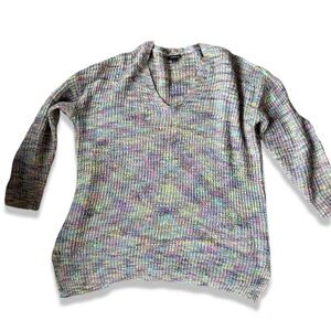 Torrid cotton 90s style Multicolor V-Neck Sweater